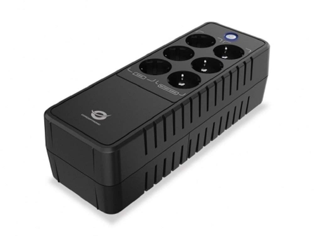 UPS nødstrømsforsyning 650 VA / 360 W - 6x Schuko, RJ45 billede