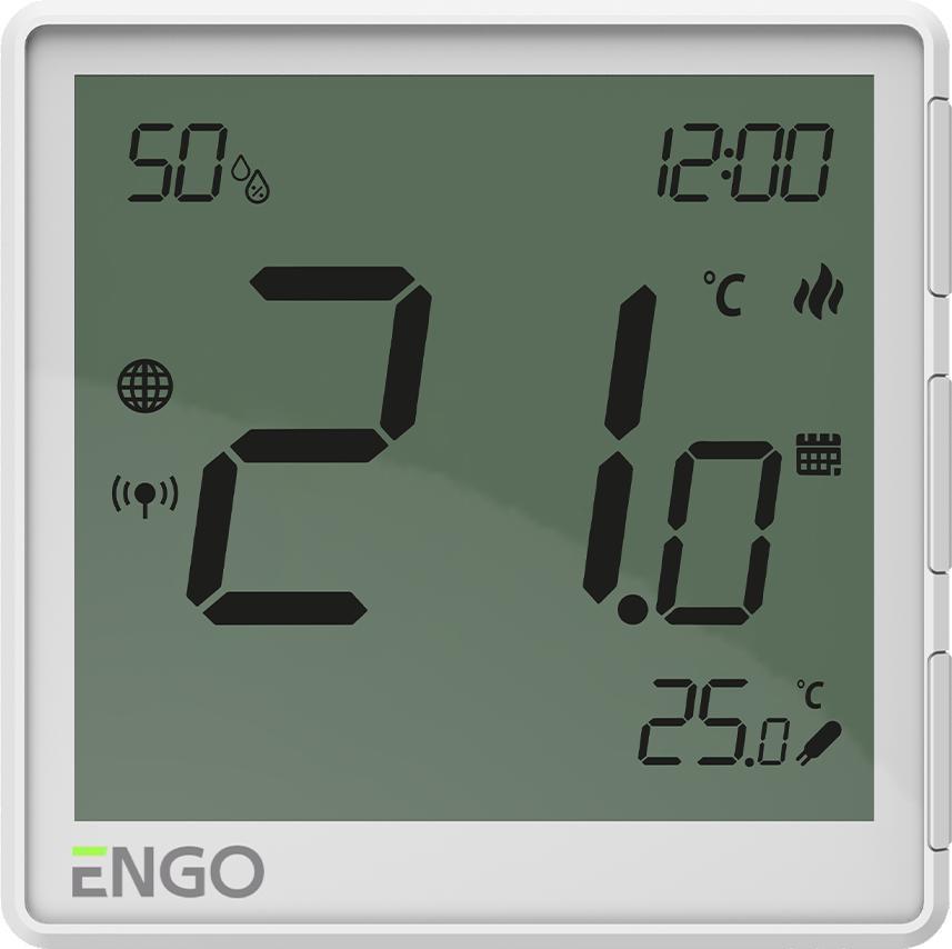 Engo indbygnings-multiroom internet termostat ZigBee 230V, hvid EONE230W