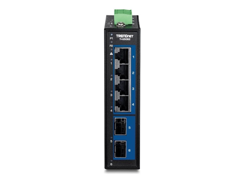 TRENDnet 6-port industriel 2,5G DIN-skinne switch med 10G SFP billede