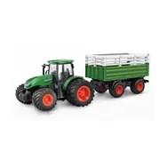 Fjernstyret traktor med kreaturtrailer - Li‑ion 500 mAh, grøn (6+) billede