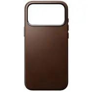Lædercover til iPhone 17 Pro Max - brun, MagSafe-kompatibelt (Traditional Leather Case)