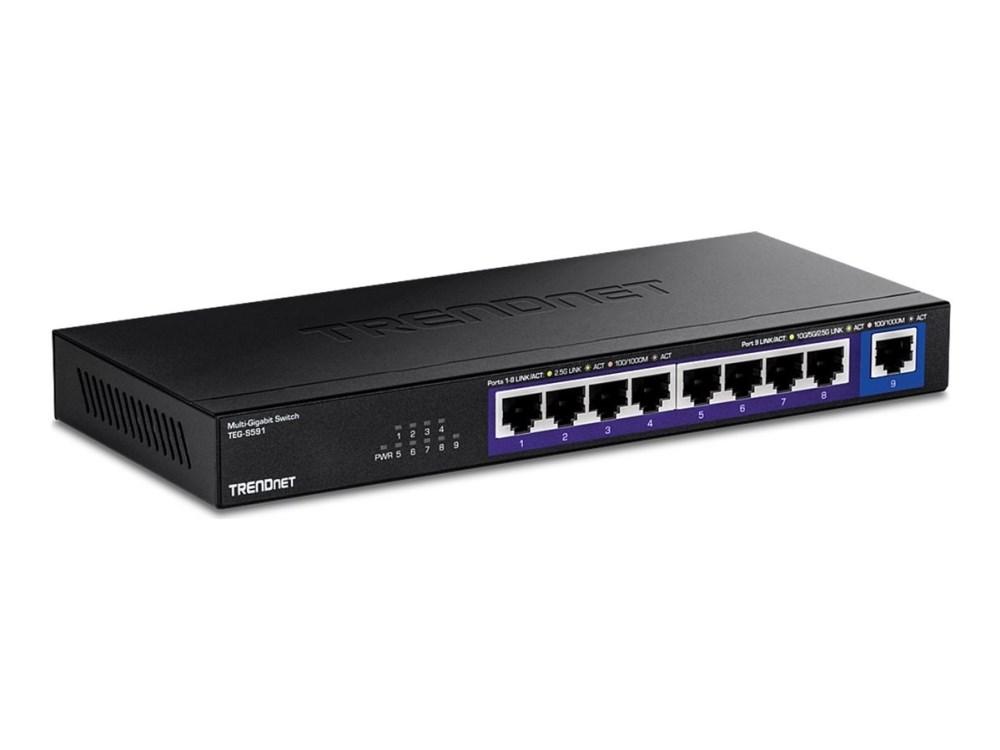 TRENDnet TEG-S591 9-port Multi‑Gigabit switch billede