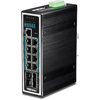 TRENDnet TI-PG1284i administrerbar L2+ Gigabit PoE-switch - sort billede