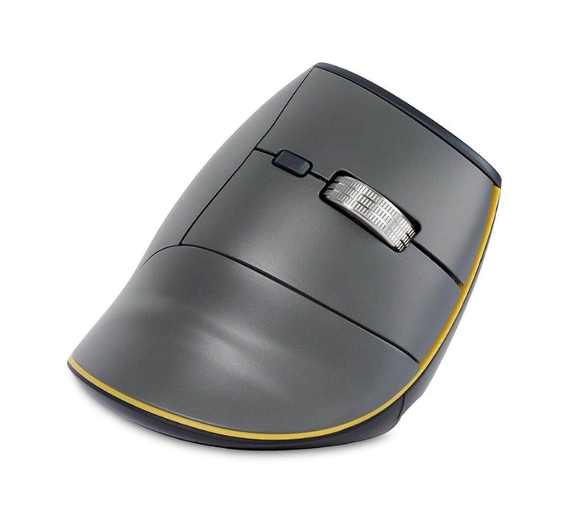 BakkerElkhuizen FastForward Office ergonomisk vertikal mus - højre hånd, RF/Bluetooth/USB-C, optisk 500 DPI billede