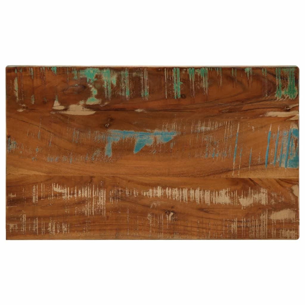 Bordplade 40x30x3,8 cm rektangulær massivt genbrugstræ