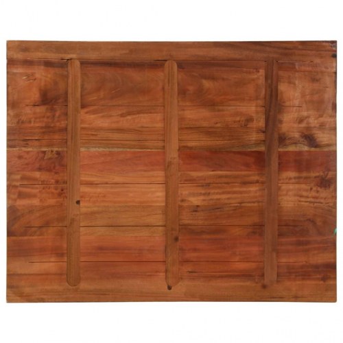 Bordplade 110 × 80 × 2,5 cm - rektangulær i massivt genbrugstræ