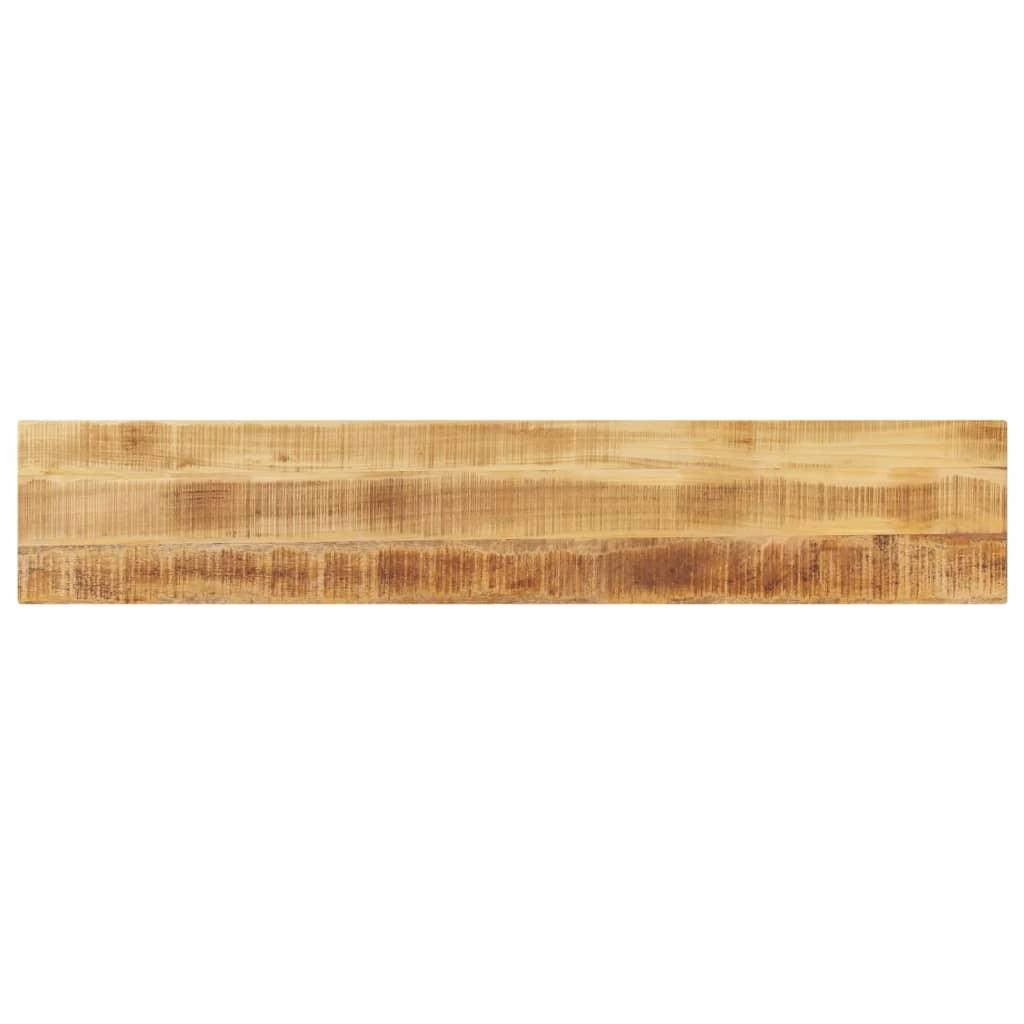 Bordplade 140x40x3,8 cm rektangulær massivt ru mangotræ