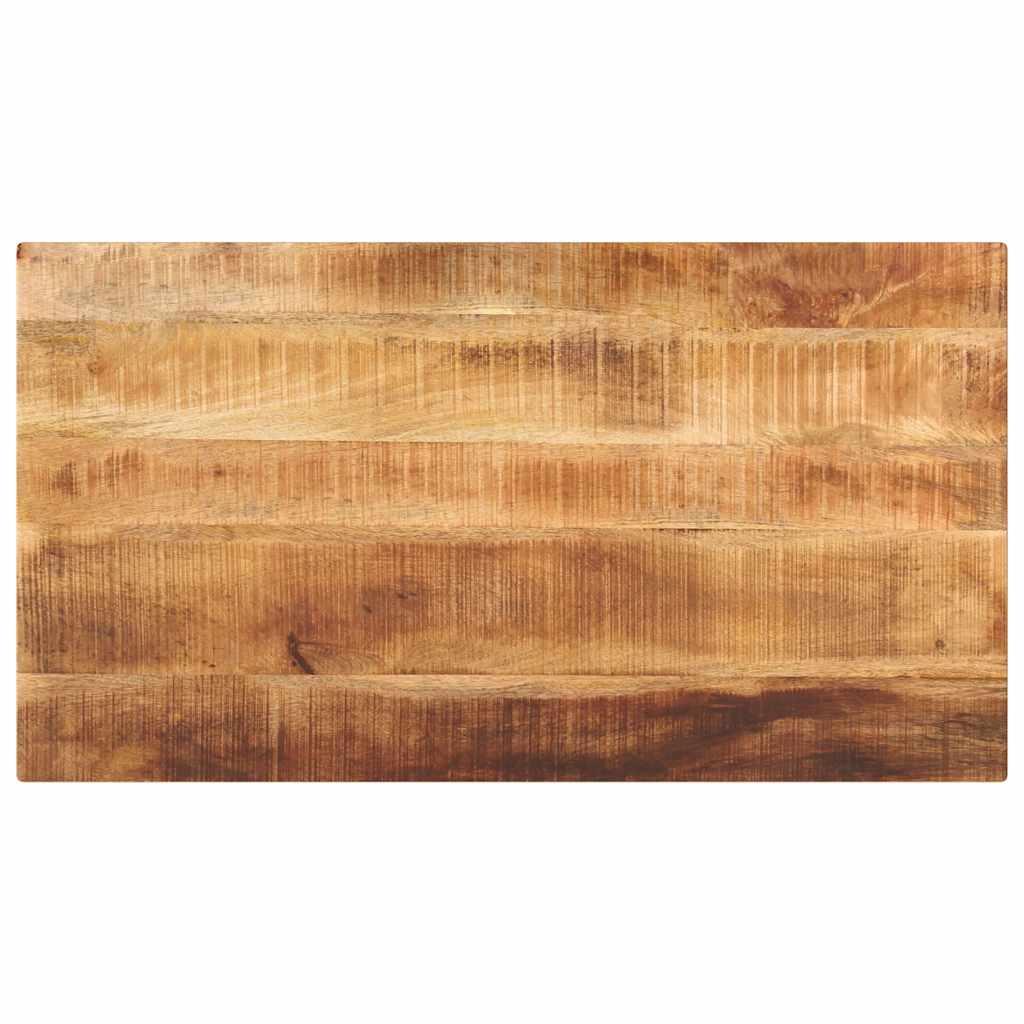 Bordplade 100x60x2,5 cm rektangulær massivt ru mangotræ