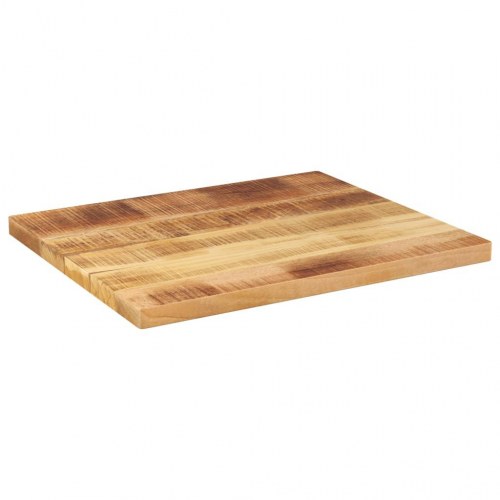 Bordplade 60 x 50 x 3,8 cm rektangulær i massivt ru mangotræ