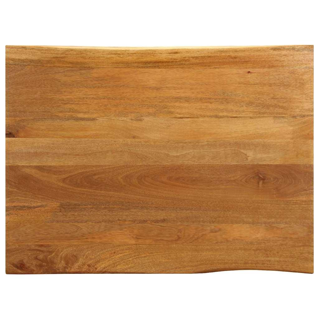 Bordplade 110x80x2,5 cm naturlig kant massivt mangotræ