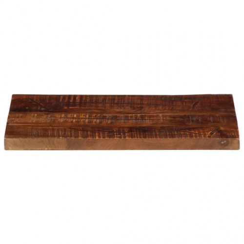 Bordplade 50 × 20 × 3,8 cm - rektangulær i massivt genbrugstræ