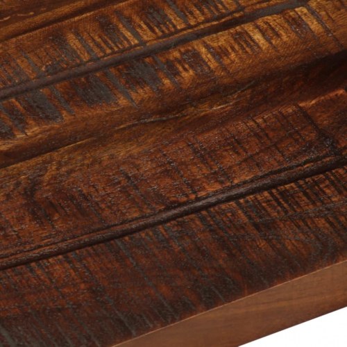 Bordplade 50 × 20 × 3,8 cm - rektangulær i massivt genbrugstræ