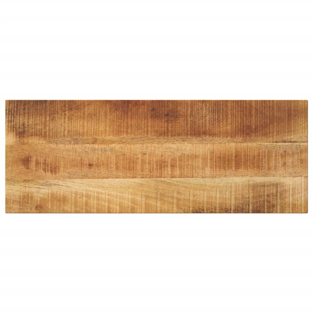 Bordplade 70x40x2,5 cm rektangulær massivt ru mangotræ