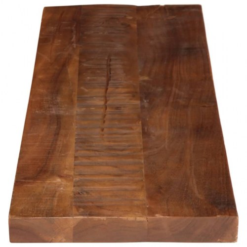 Bordplade 120 × 30 × 2,5 cm - rektangulær i massivt genbrugstræ