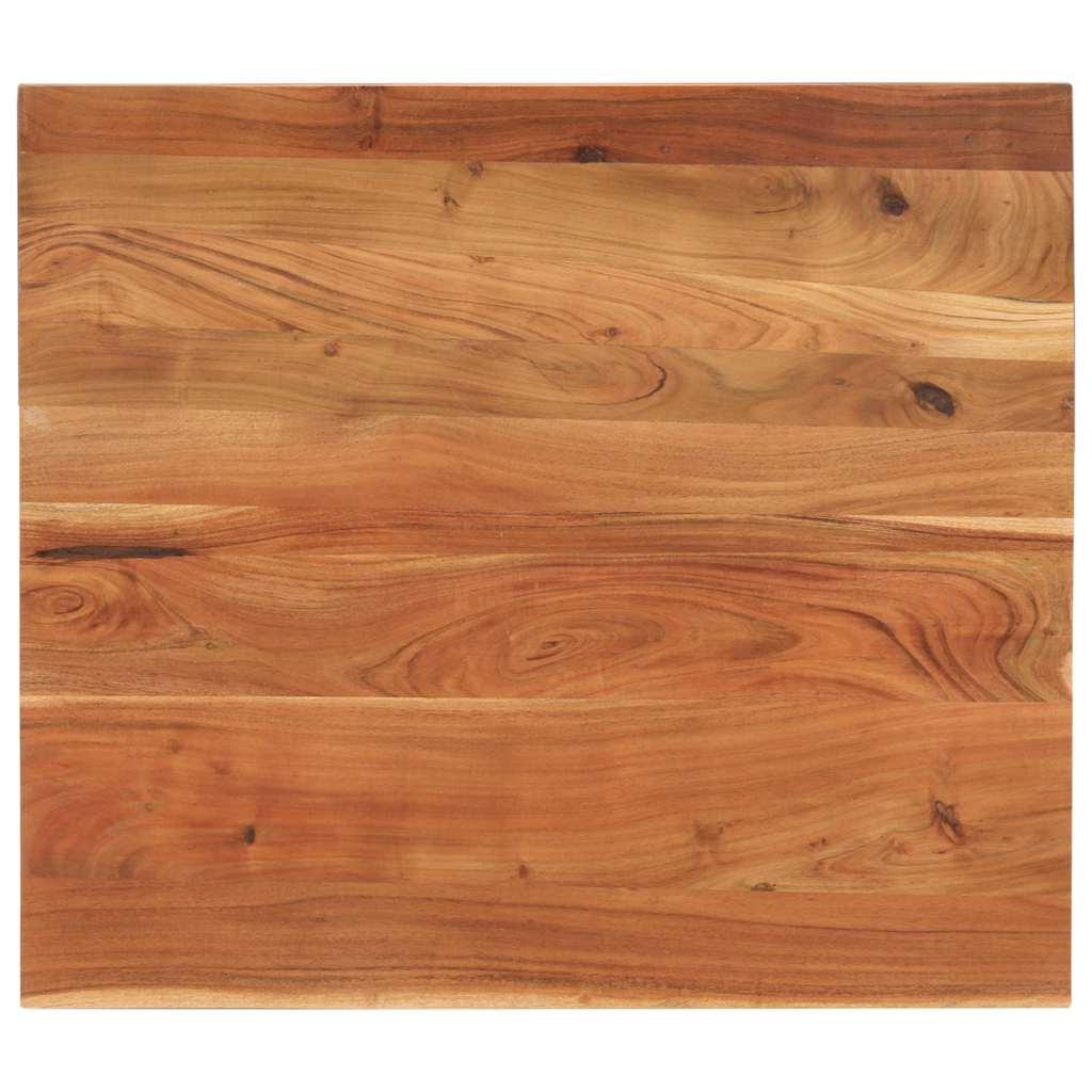Bordplade 90x80x2,5 cm rektangulær massivt akacietræ
