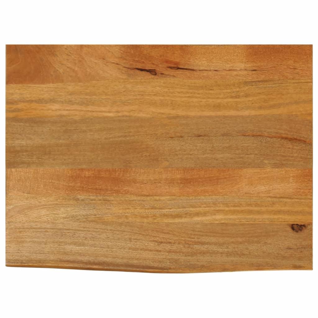 Bordplade 70x60x3,8 cm naturlig kant massivt mangotræ