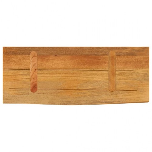 Bordplade 70 x 30 x 3,8 cm med naturlig kant i massivt mangotræ