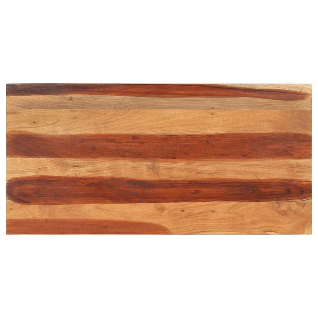 Bordplade 120x60x(2,5-2,7) cm massivt akacietræ