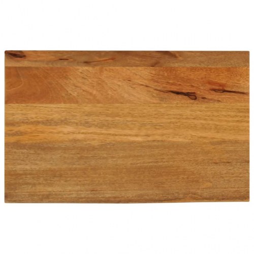 Bordplade i massivt mangotræ med naturlig kant 60 x 30 x 2,5 cm
