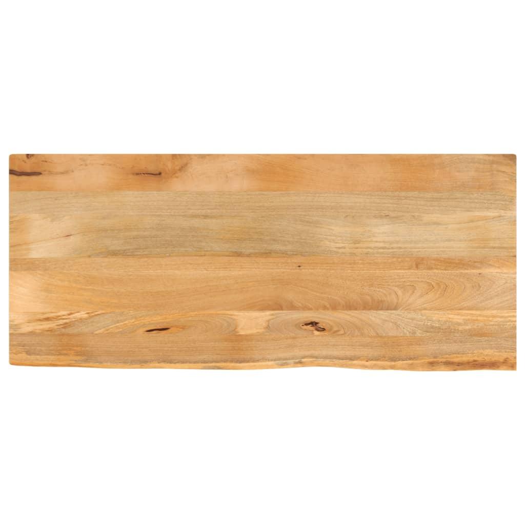 Bordplade 140x60x3,8 cm naturlig kant massivt mangotrÃ¦