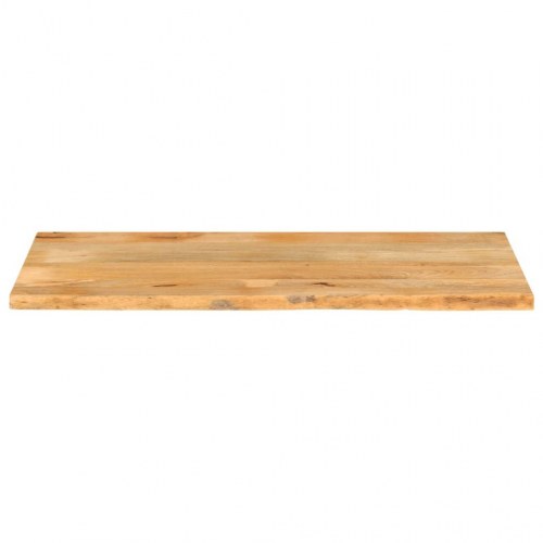 Bordplade i massivt mangotræ 140 × 60 × 3,8 cm - naturlig kant