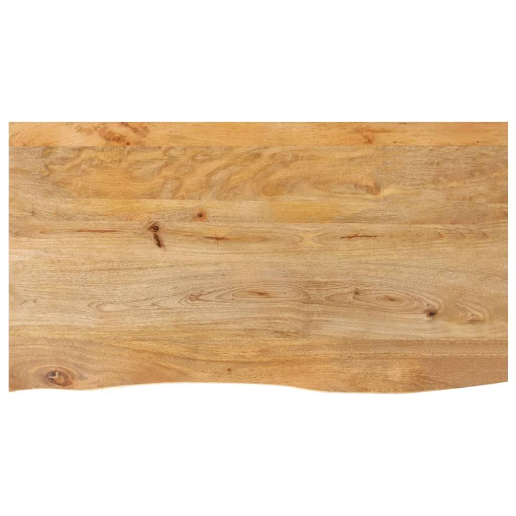 Bordplade 120x60x3,8 cm naturlig kant massivt mangotrÃ¦