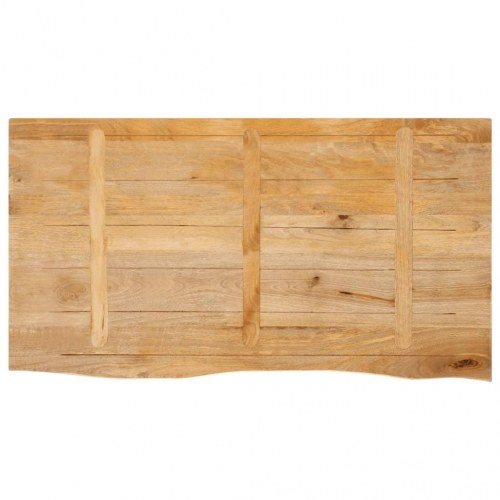 Bordplade 120 × 60 × 3,8 cm med naturlig kant - massivt mangotræ
