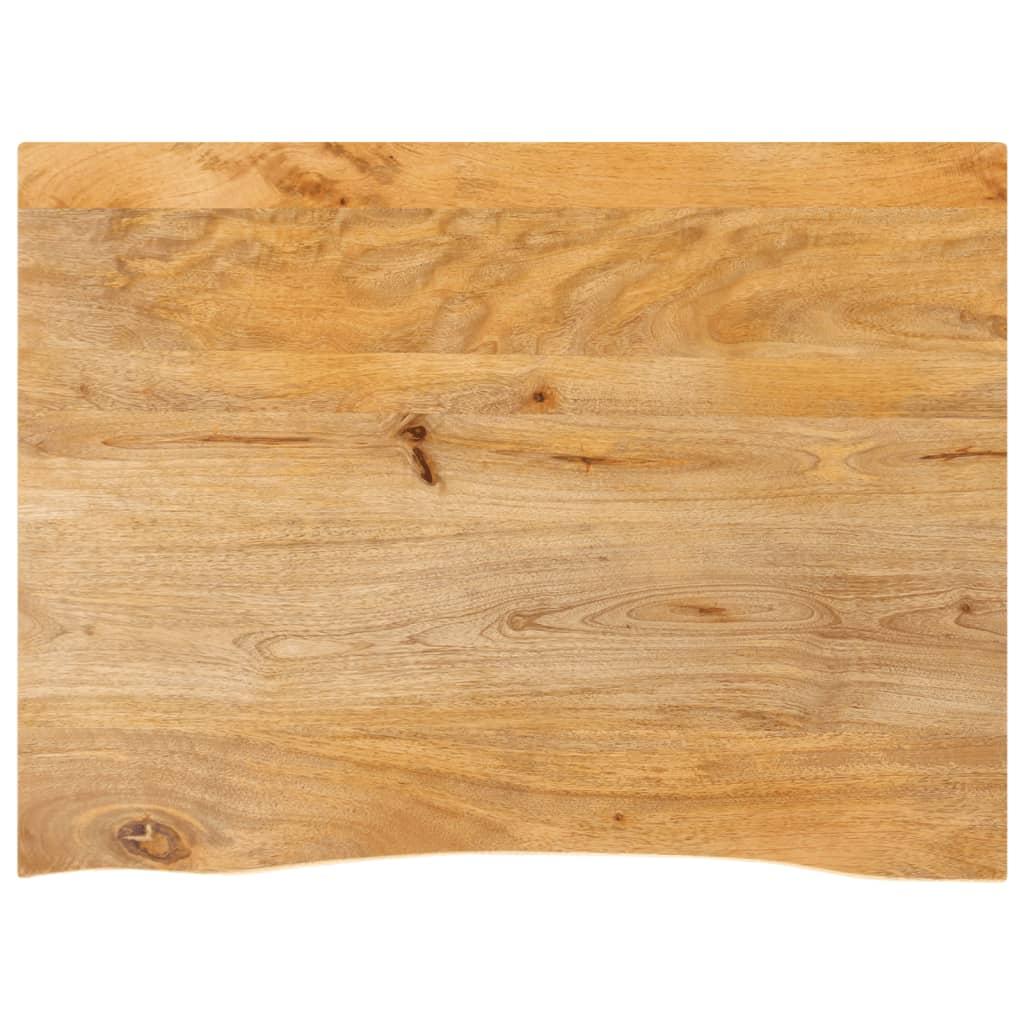 Bordplade 90x60x3,8 cm naturlig kant massivt mangotrÃ¦