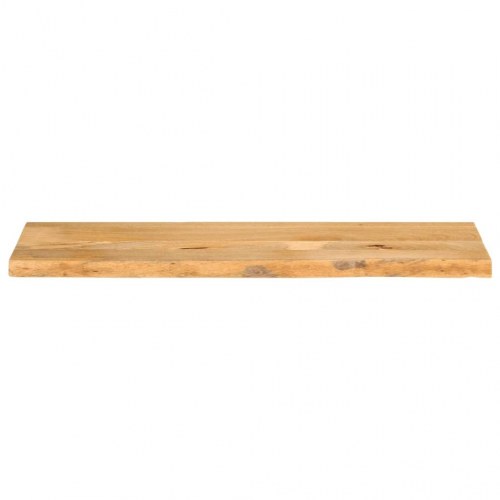 Bordplade i massivt mangotræ 110 x 40 x 3,8 cm - naturlig kant