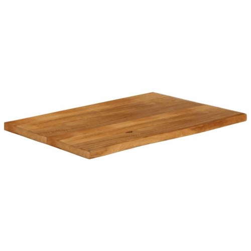 Bordplade 120x60x2,5 cm naturlig kant massivt mangotræ