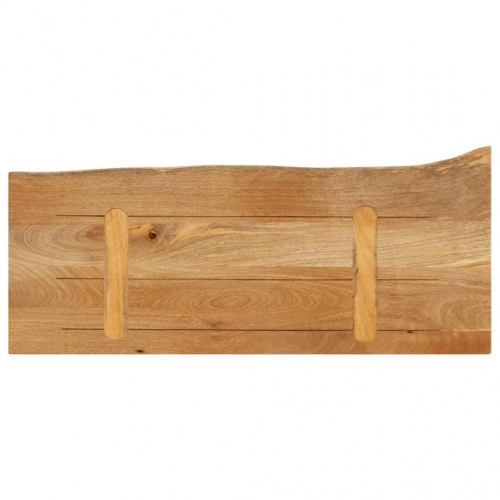 Bordplade 80x30x3,8 cm naturlig kant massivt mangotræ