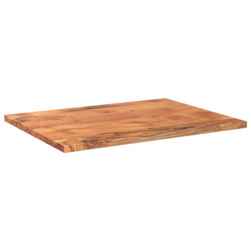 Rektangulær bordplade i massivt akacietræ 80 x 50 cm