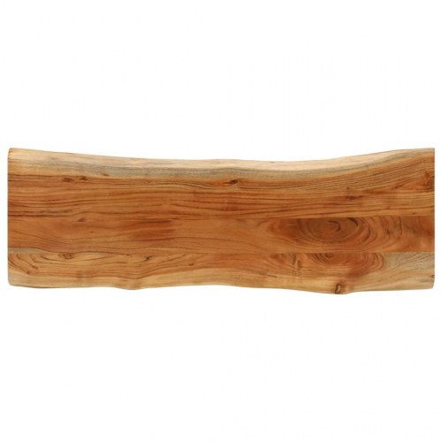 Bordplade 110 x 40 cm i massivt akacietræ med naturlig kant