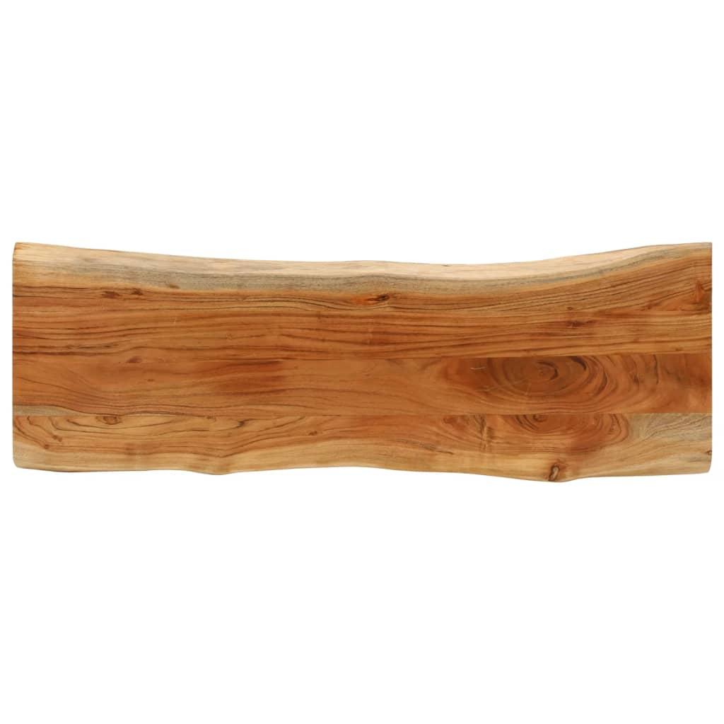 Bordplade 110x40x3,8 cm rektangulær massivt akacietræ