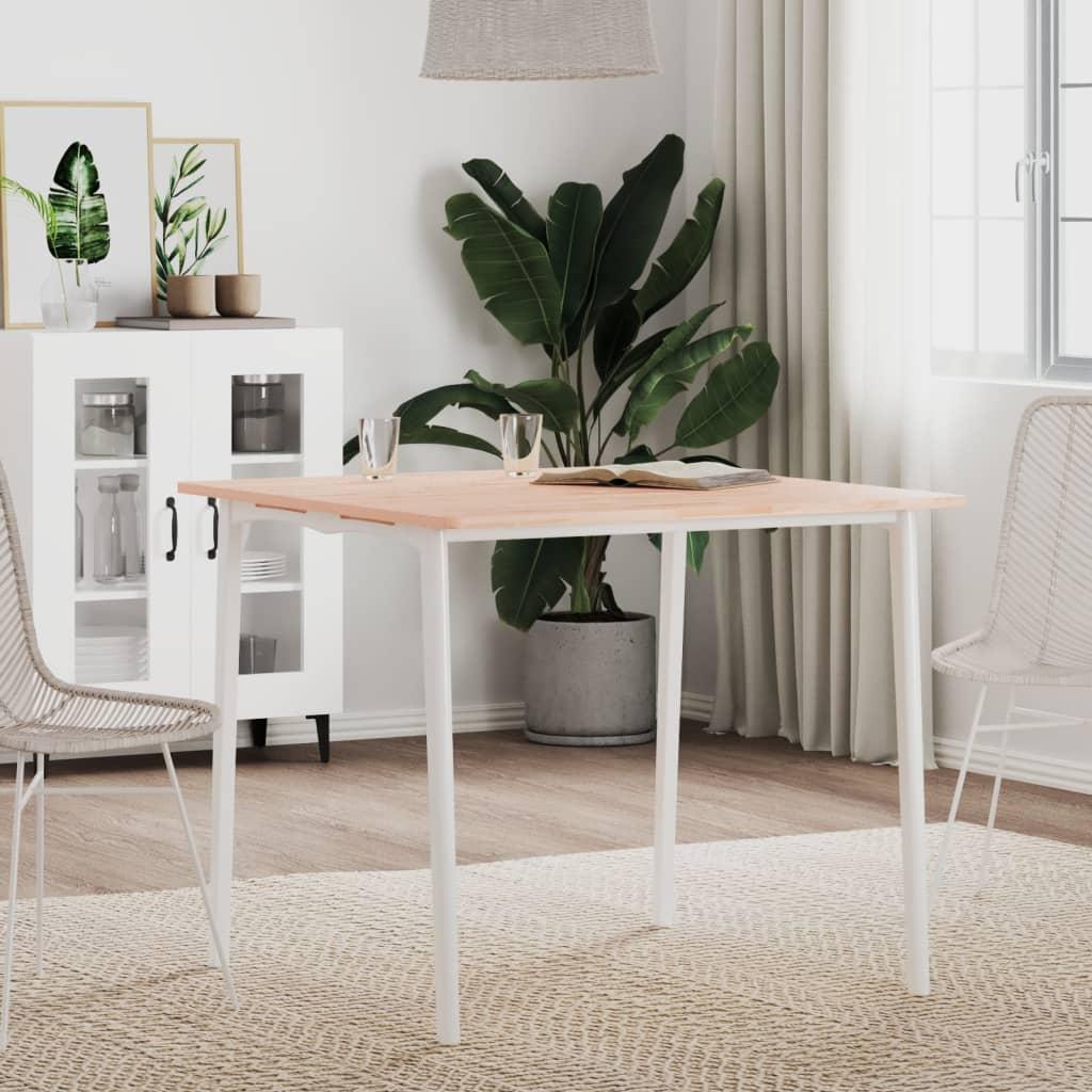 Bordplade 80x80x1,5 cm firkantet massivt bøgetræ