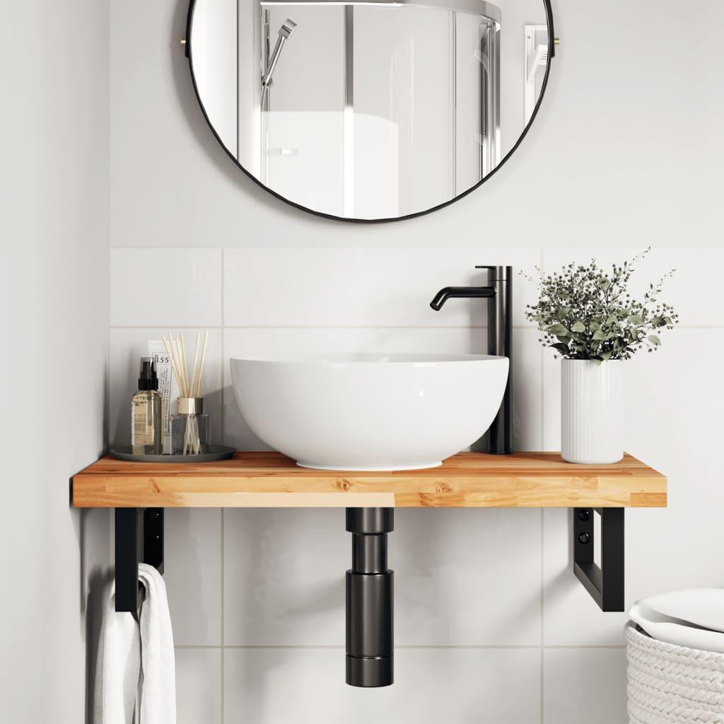 Bordplade 80 Ã 40 Ã 4 cm - rektangulÃ¦r i massivt akacietrÃ¦