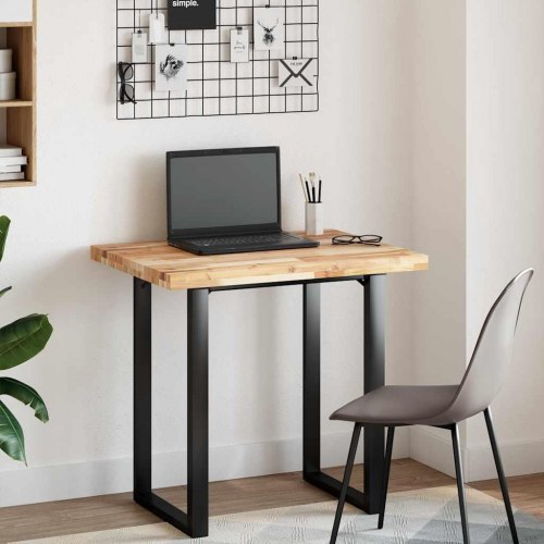Bordplade 80 x 60 x 4 cm rektangulær - massivt akacietræ