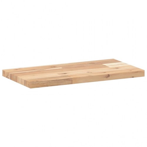 Bordplade 60 × 20 × 2 cm - rektangulær i massivt akacietræ (ubehandlet)