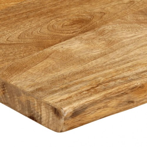Bordplade i massivt mangotræ 60 x 40 x 2,5 cm med naturlig kant