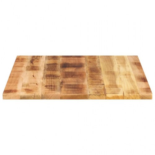 Rektangulær bordplade i massivt ru mangotræ 90 x 80 x 3,8 cm