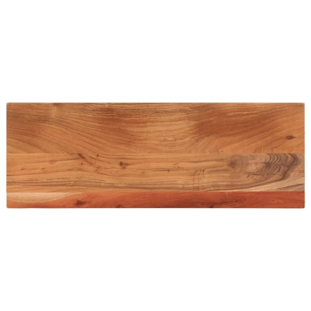 bordplade 80x40x2,5 cm rektangulær massivt akacietræ