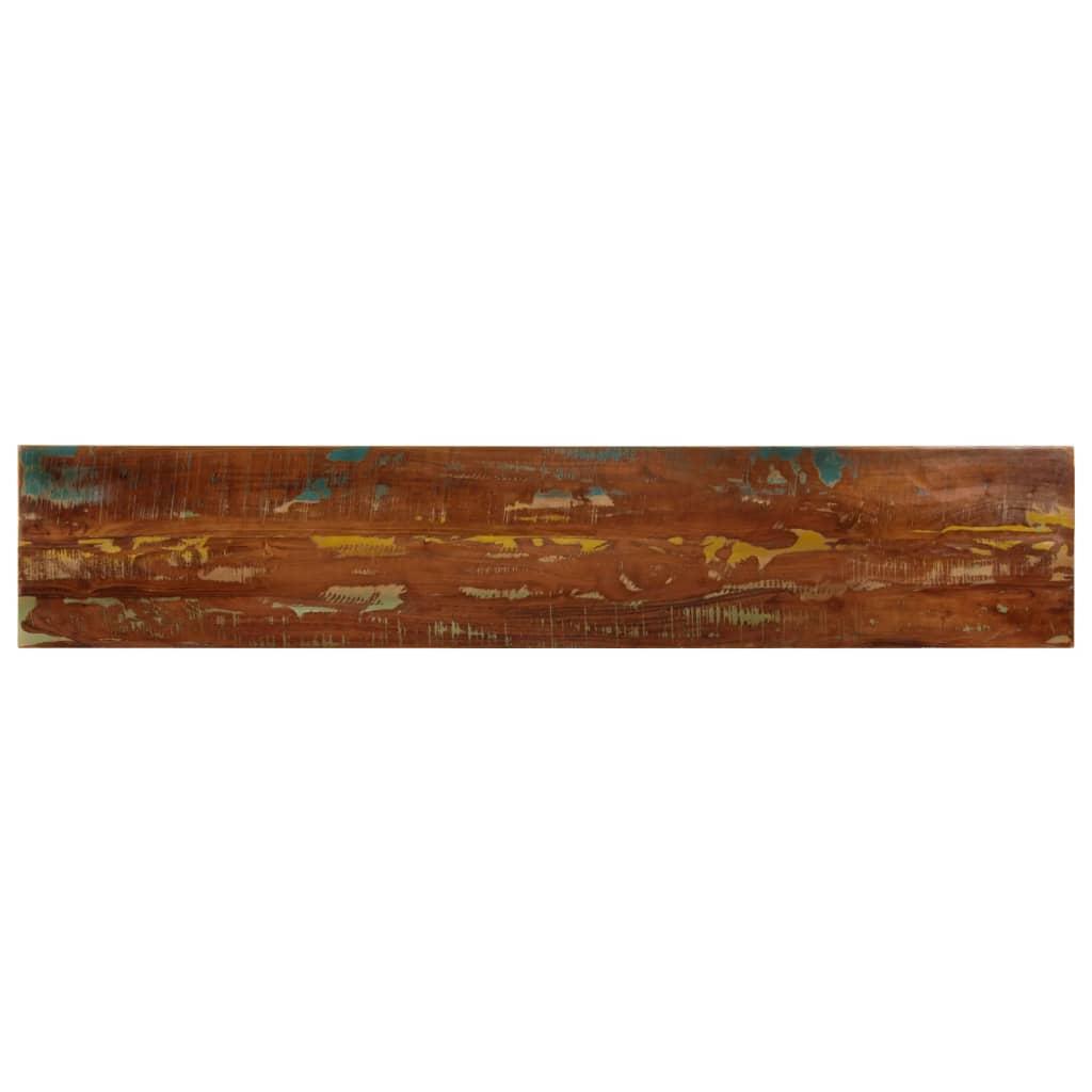 Bordplade 160x30x2,5 cm rektangulær massivt genbrugstræ