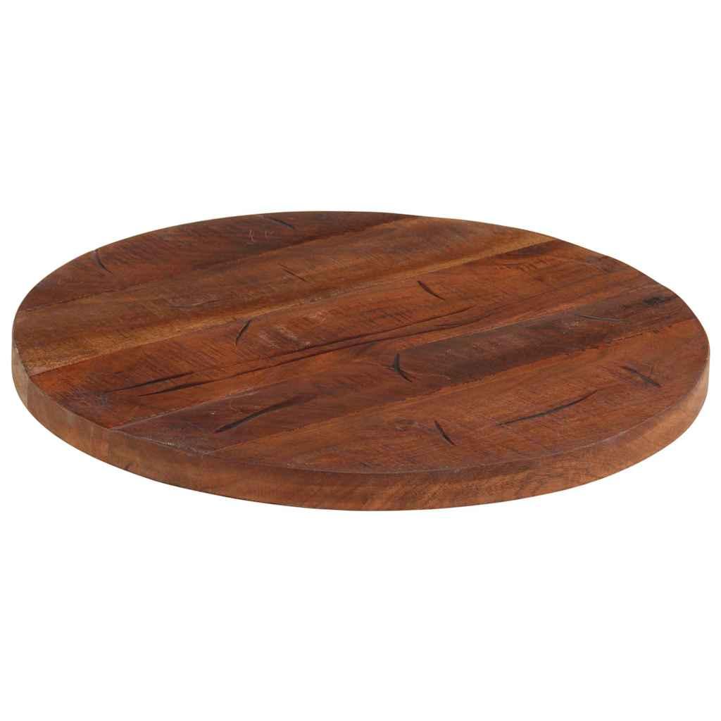 bordplade Ø40x3,8 cm rund massivt genbrugstræ