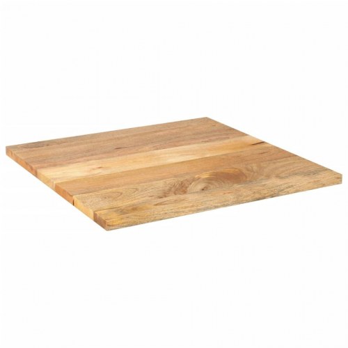 Bordplade 70 x 70 cm i massivt mangotræ - firkantet