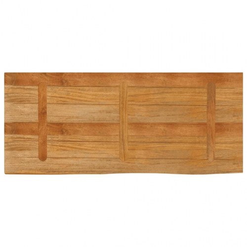 Bordplade 140x60x2,5 cm naturlig kant massivt mangotræ