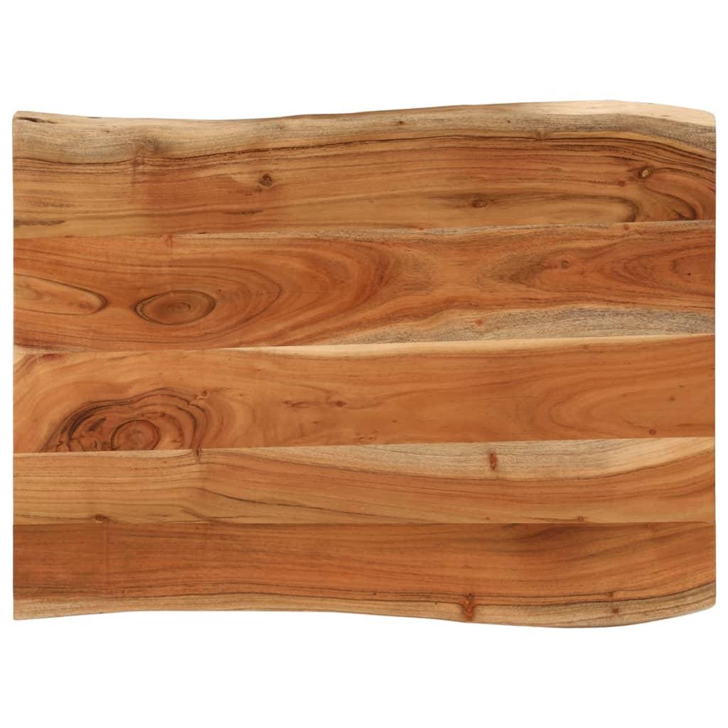 Bordplade 60X40X2,5 Cm Rektangulær Massivt Akacietræ Akacietræ (Naturligt) - 90 x 60 cm / 38 mm