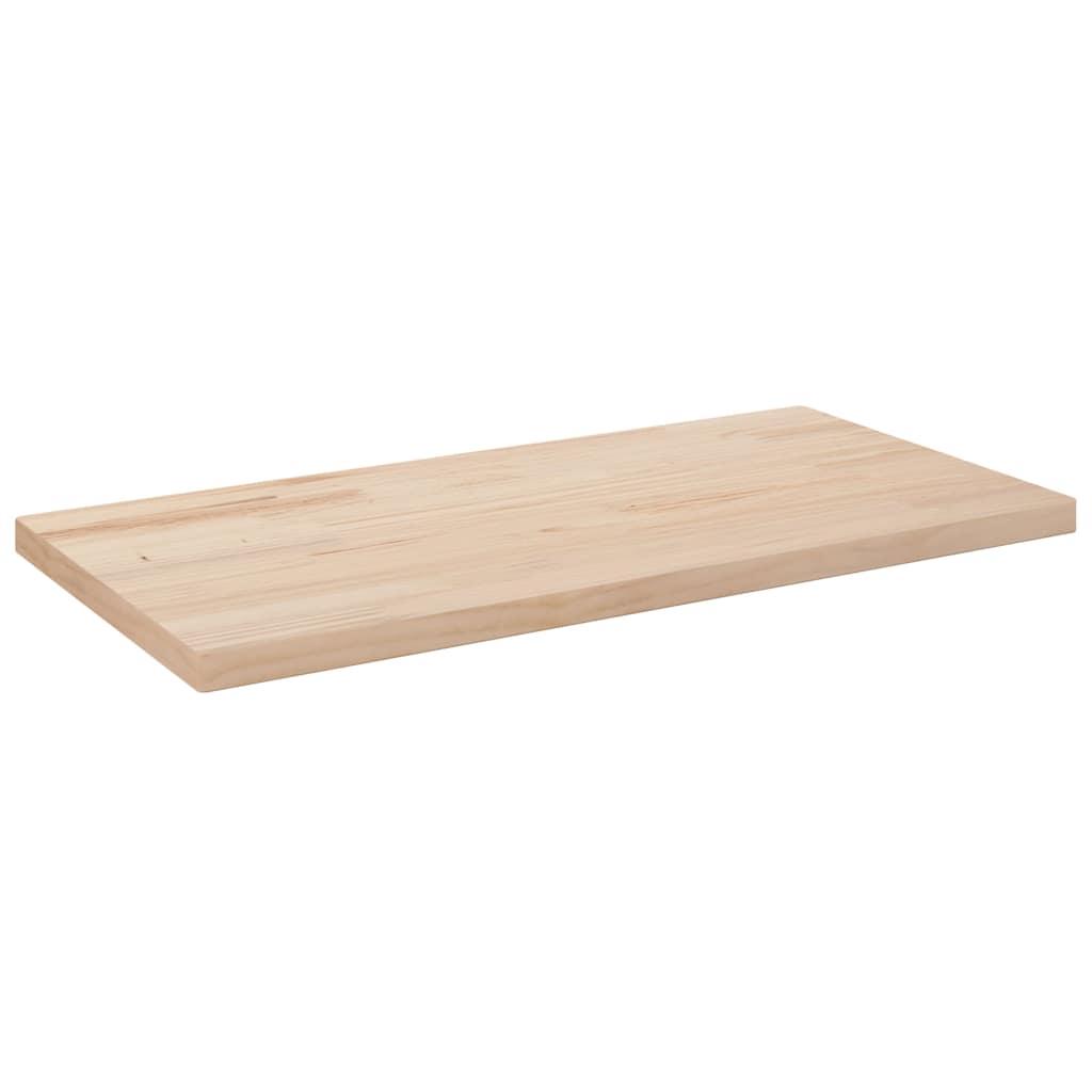 Bordplade 110X60X2,5 Cm Oval Massivt Fyrretræ - Naturfarvet / 80 x 40 x 2.5 cm