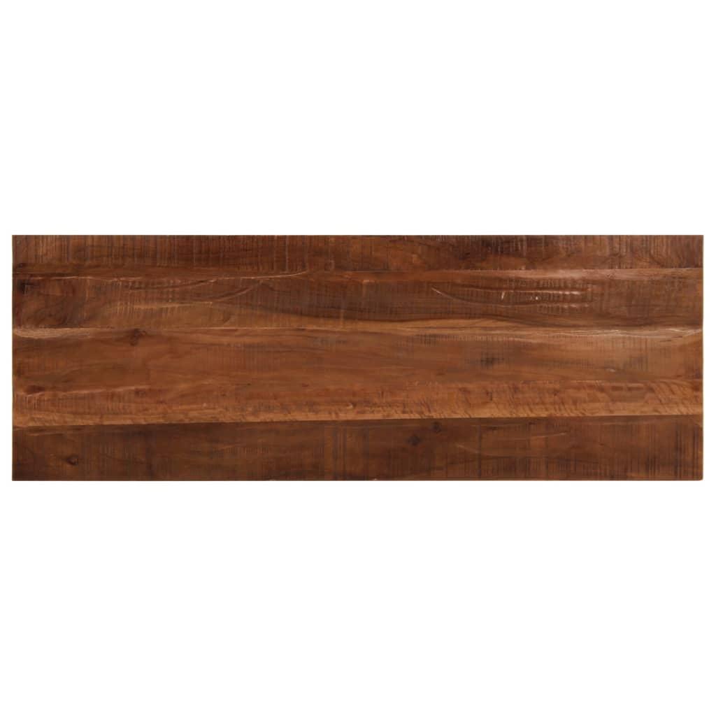 Bordplade 140x50x2,5 cm rektangulær massivt genbrugstræ