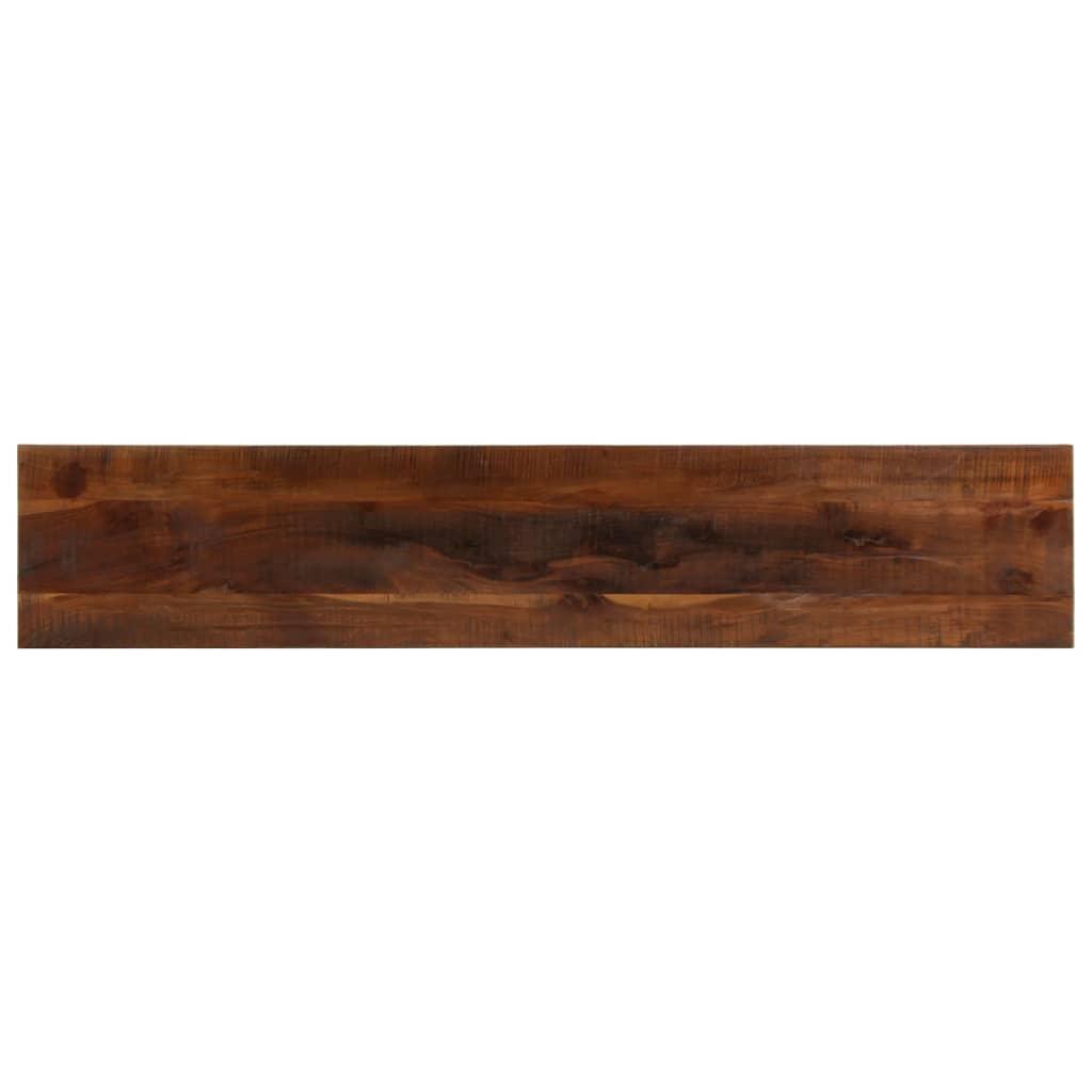 Bordplade 140x20x2,5 cm rektangulær massivt genbrugstræ