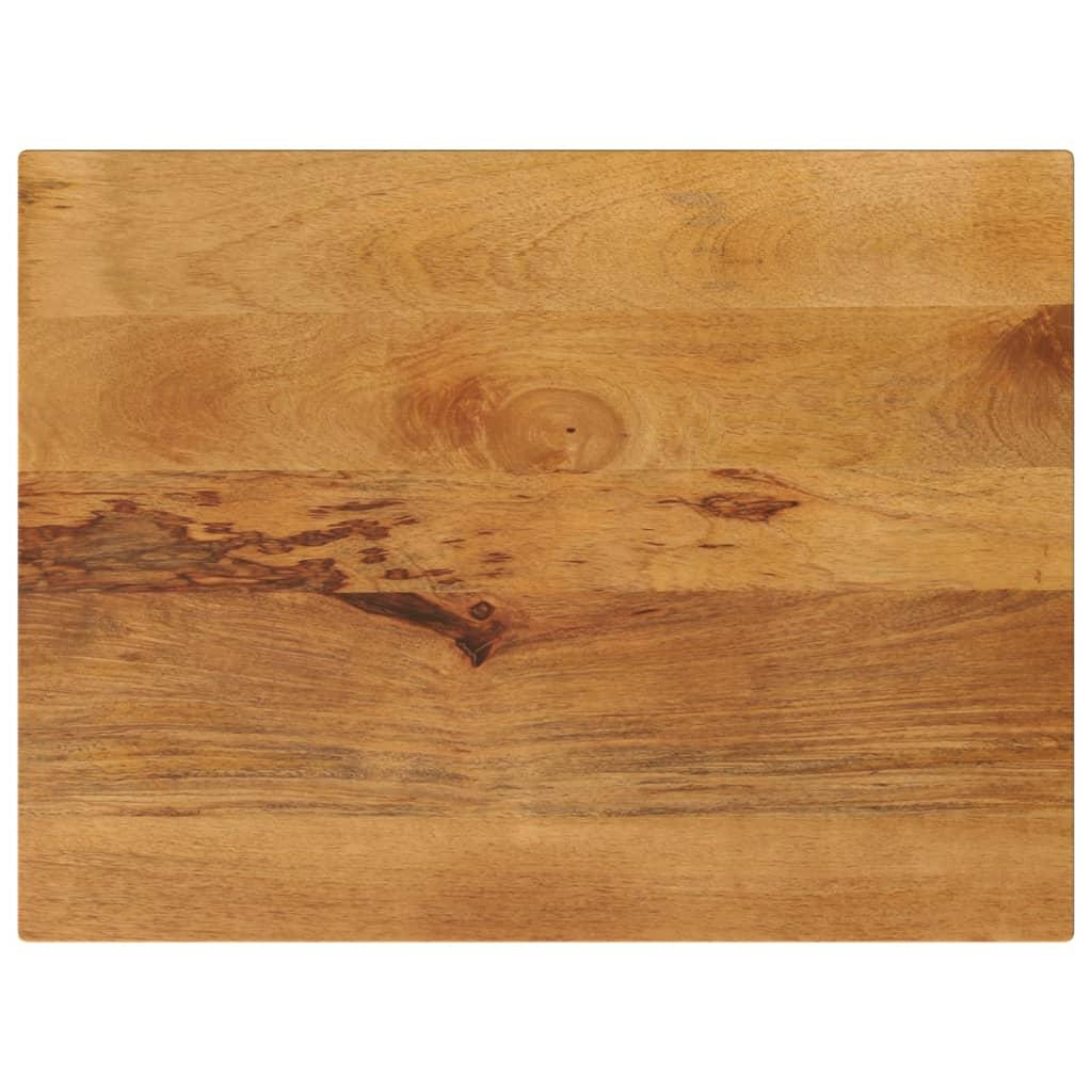 bordplade 80x70x3,8 cm rektangulær massivt mangotræ